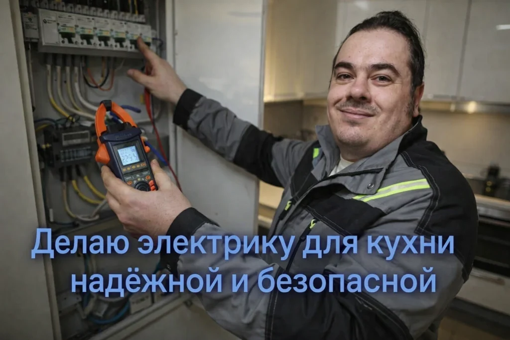 электрика кухни под ключ