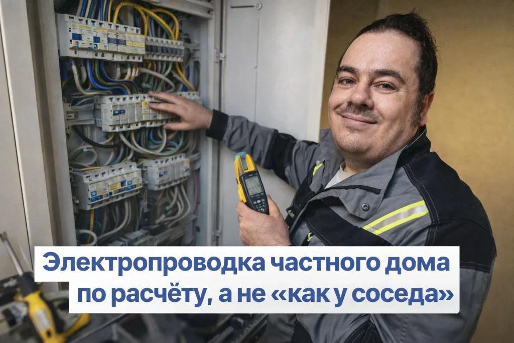монтаж электропроводки в доме