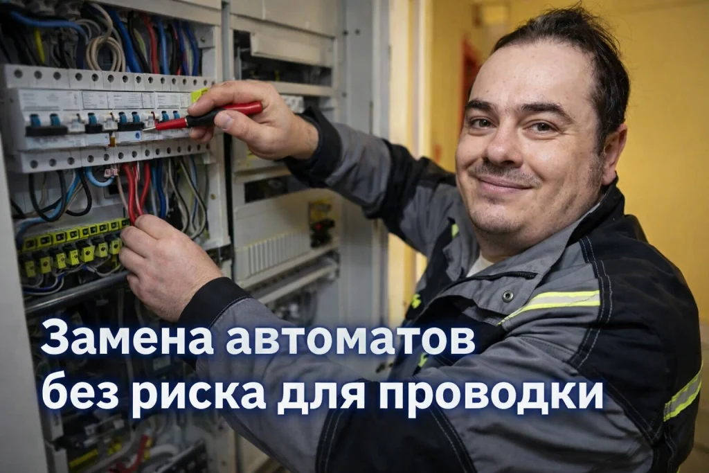 замена автоматов в щите