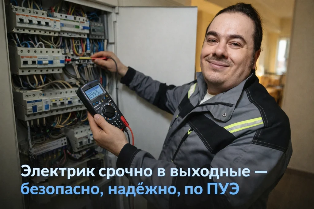 срочный электрик на дом