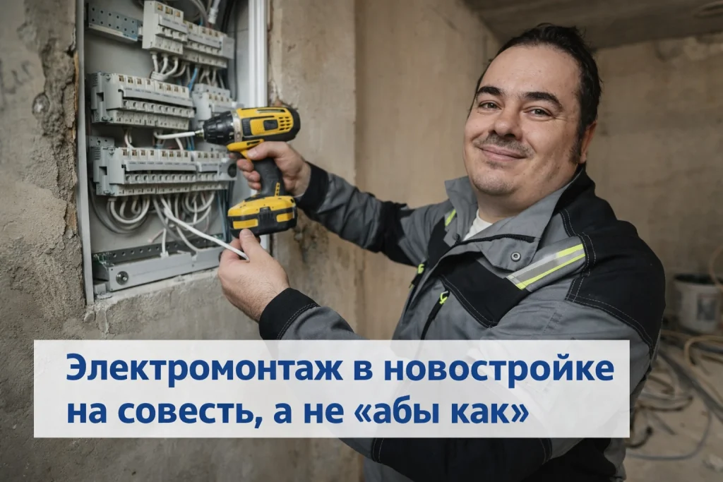 электрика в новостройке Москва