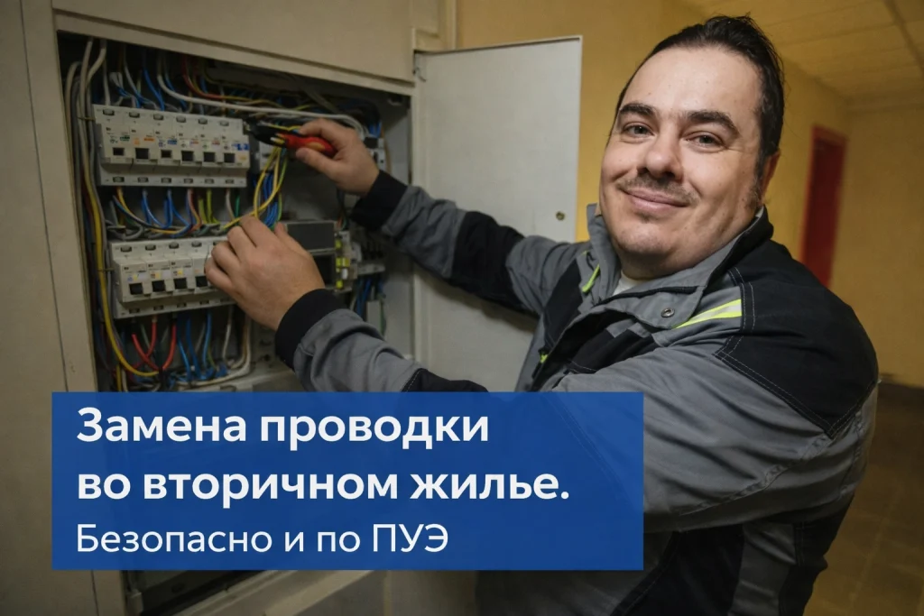 замена электропроводки в квартире