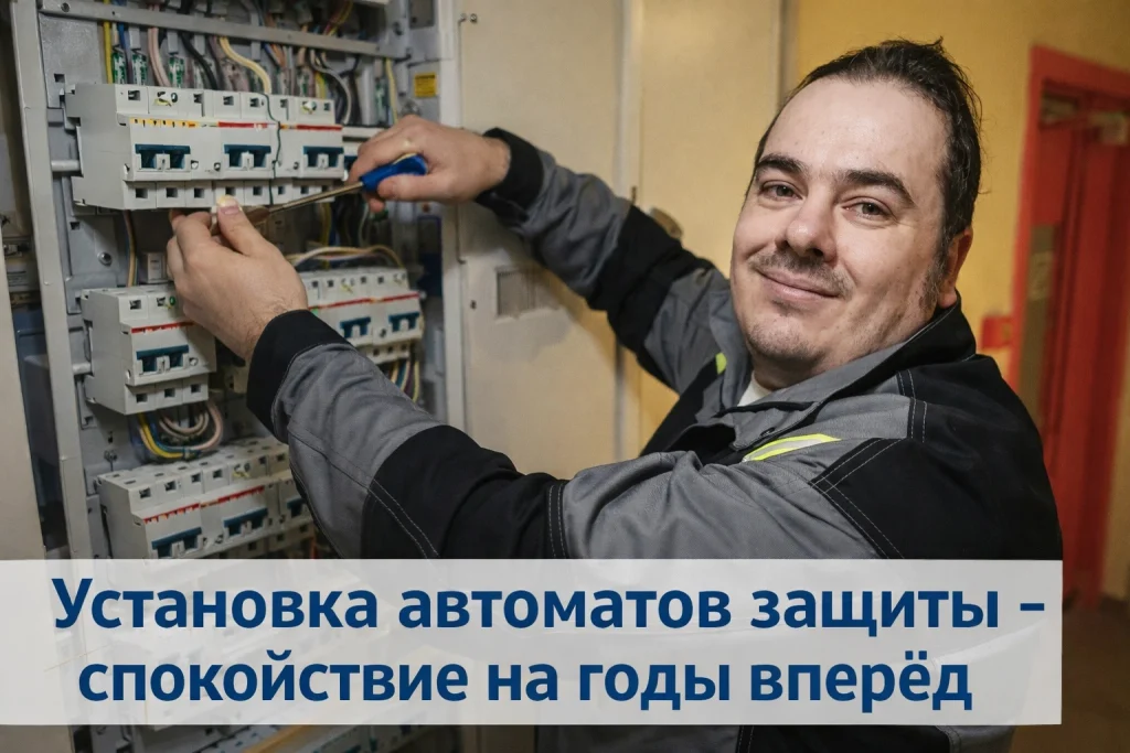 монтаж автоматических выключателей