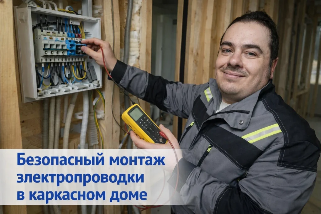 электрика в каркасном доме