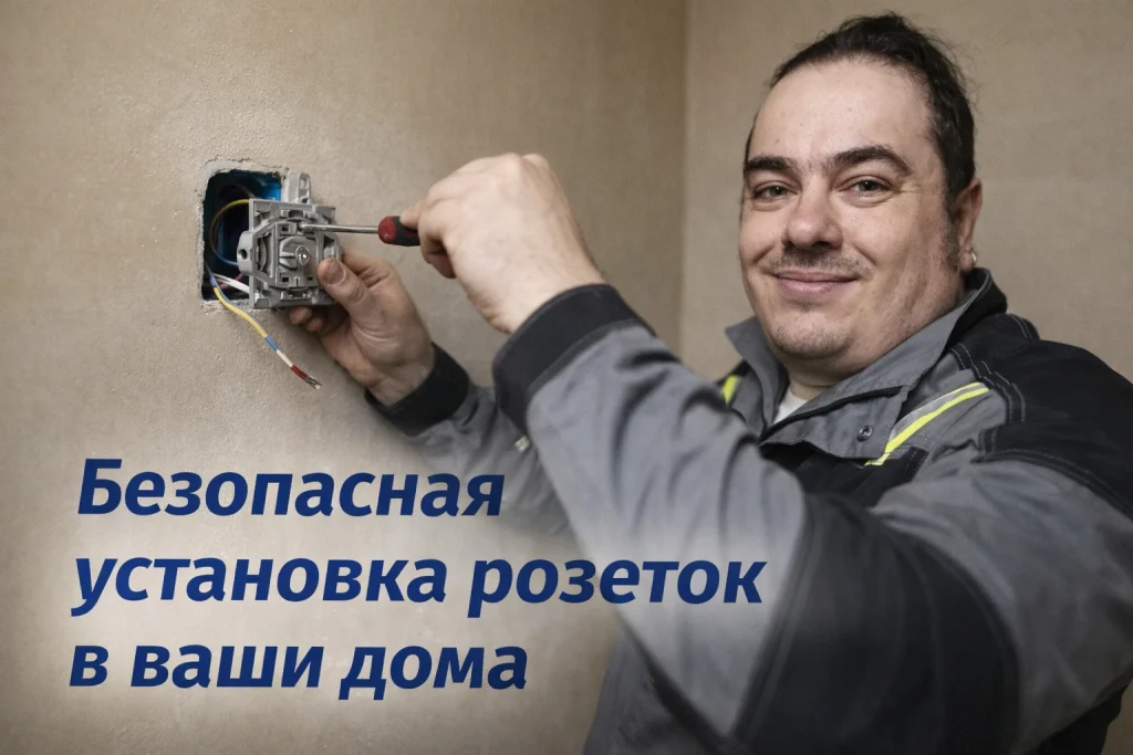 установка розеток в квартире